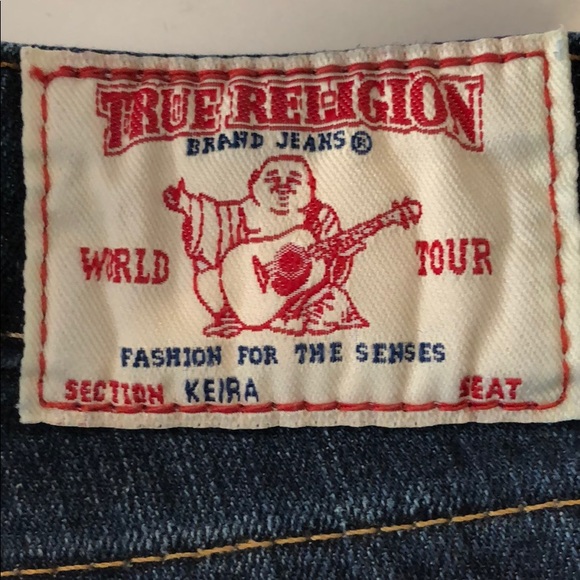 True religion woman’s jean shorts size 24 - Picture 4 of 4